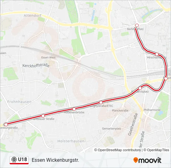 U18 Subway Line Map
