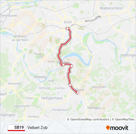 sb19 Route: Schedules, Stops & Maps - Velbert Zob (Updated)
