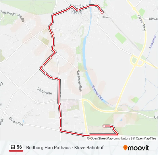 56 Bus Line Map