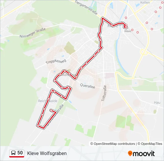 50 Bus Line Map