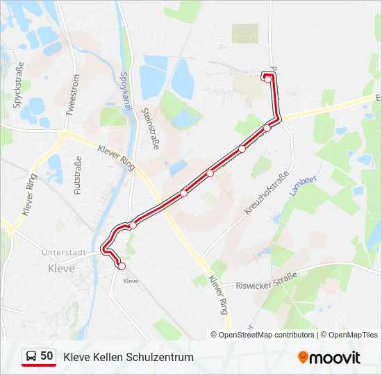 50 Bus Line Map