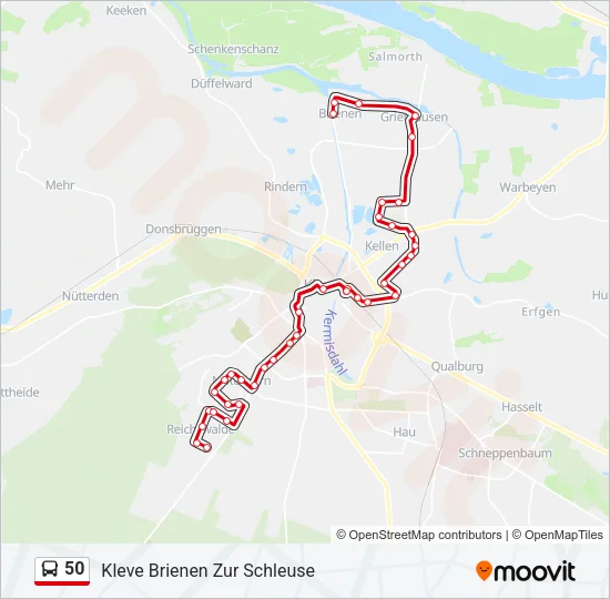 50 Bus Line Map