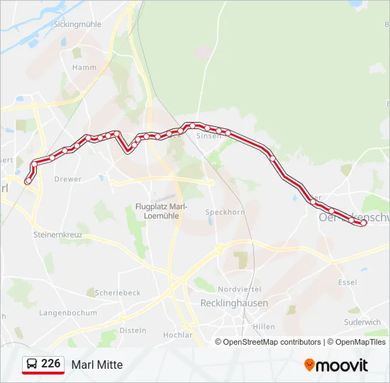 226 Bus Line Map