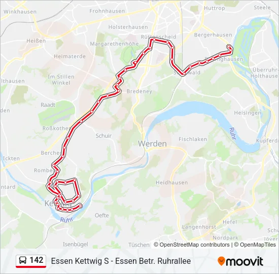 142 Bus Line Map