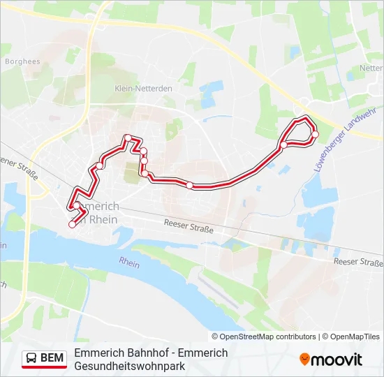 BEM Bus Line Map