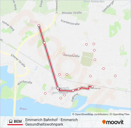 BEM Bus Line Map