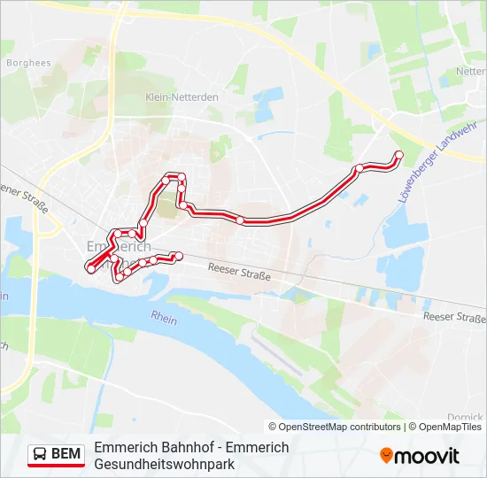 BEM Bus Line Map