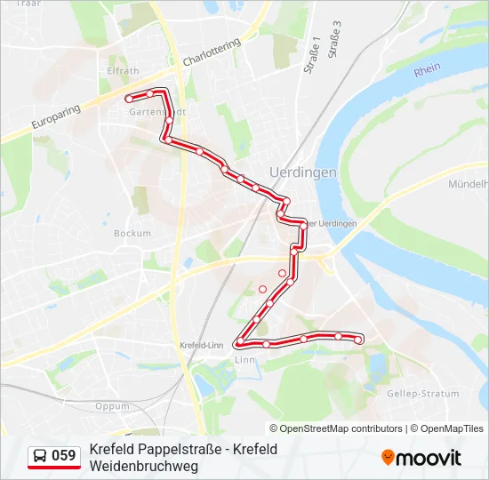 059 Bus Line Map
