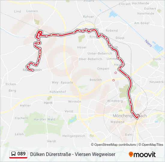 089 Bus Line Map