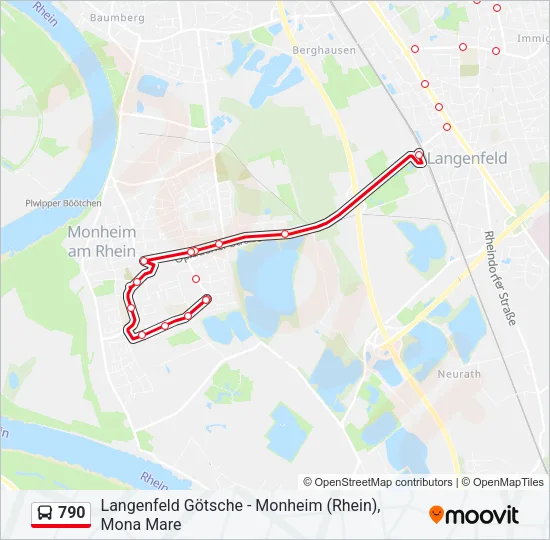 790 Bus Line Map