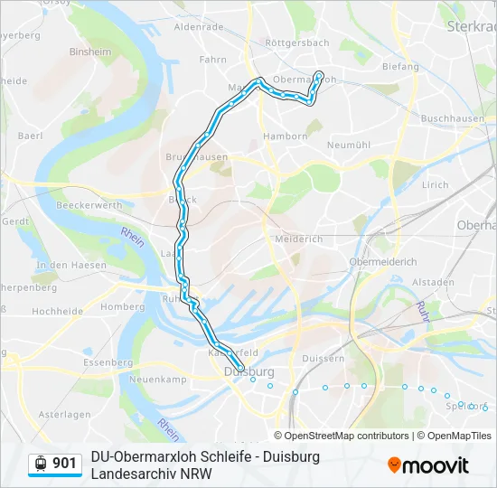 901 Light Rail Line Map