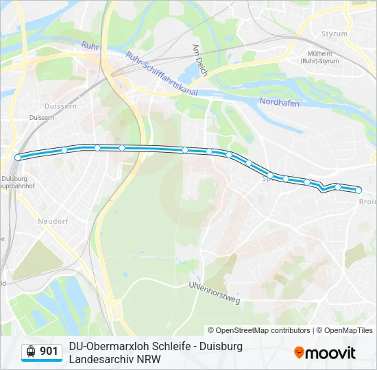 901 Light Rail Line Map