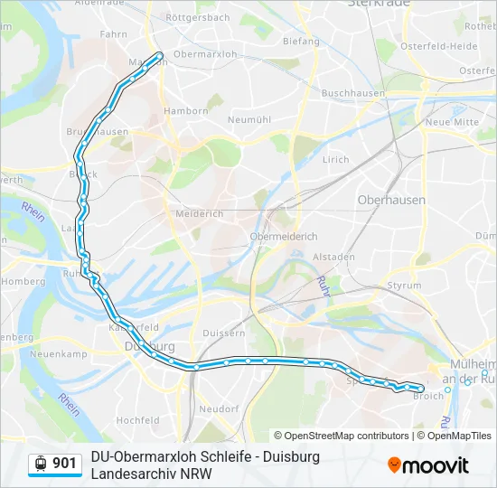 901 Light Rail Line Map