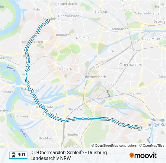 901 Light Rail Line Map