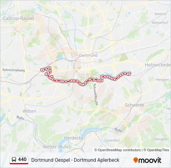 440 Bus Line Map