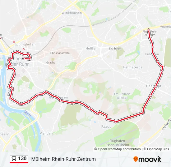 130 Bus Line Map