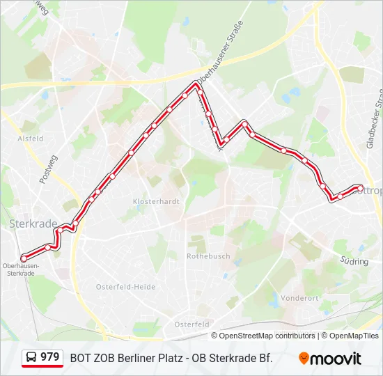979 Bus Line Map