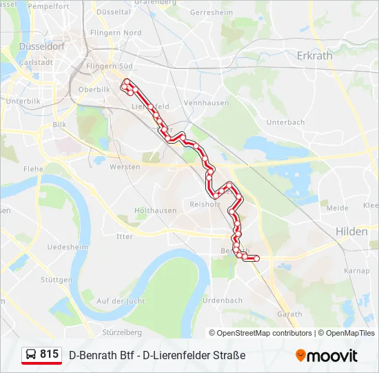 815 Bus Line Map