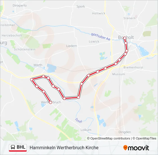 BHL Bus Line Map