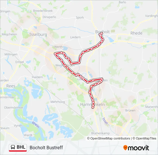 BHL Bus Line Map