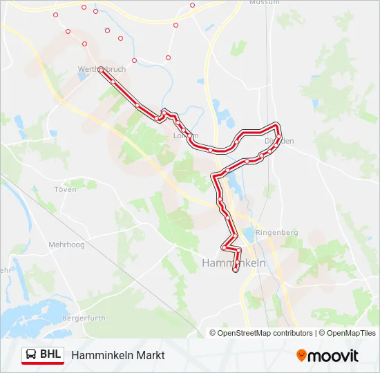 BHL Bus Line Map