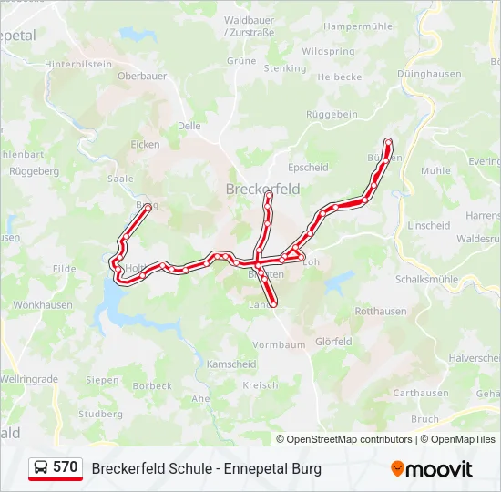 570 Bus Line Map