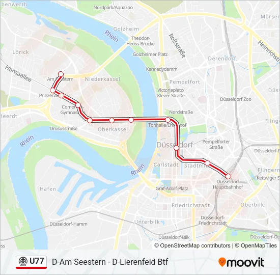 U77 Subway Line Map