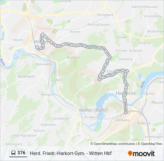 376 Bus Line Map