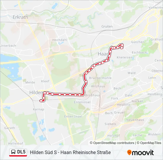 DL5 Bus Line Map
