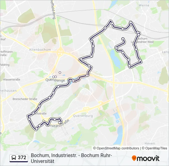 372 Bus Line Map