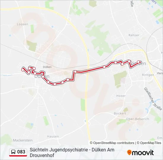 083 Bus Line Map