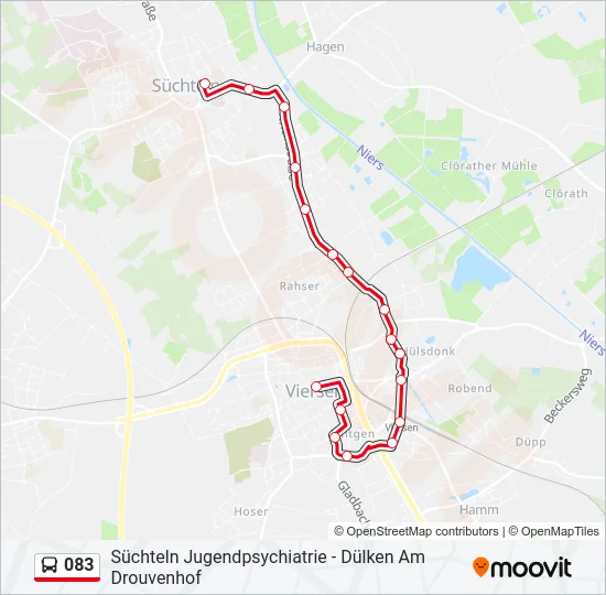083 Bus Line Map