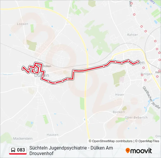 083 Bus Line Map