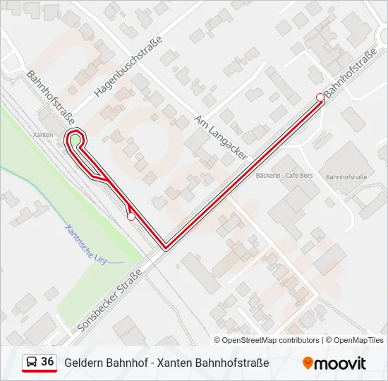 36 Bus Line Map