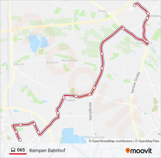 065 Bus Line Map