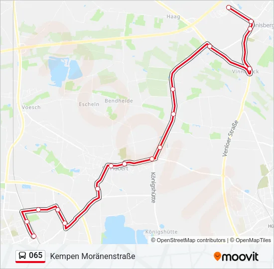 065 Bus Line Map