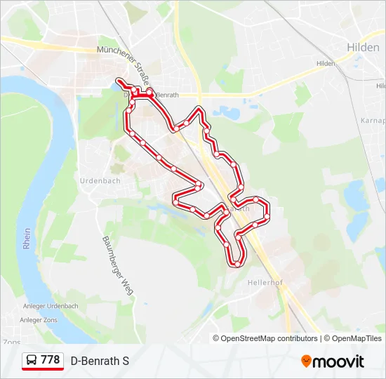778 Bus Line Map