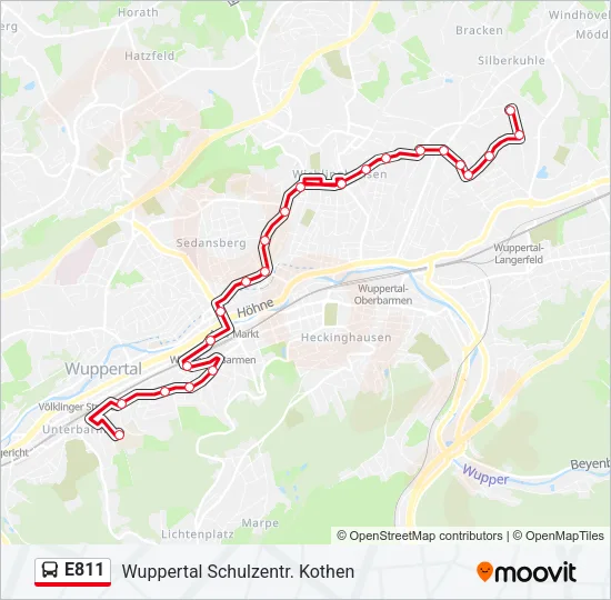 E811 Bus Line Map
