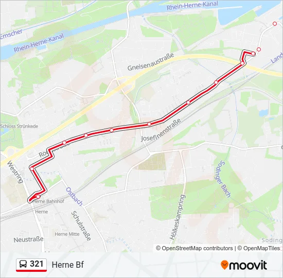 321 Bus Line Map