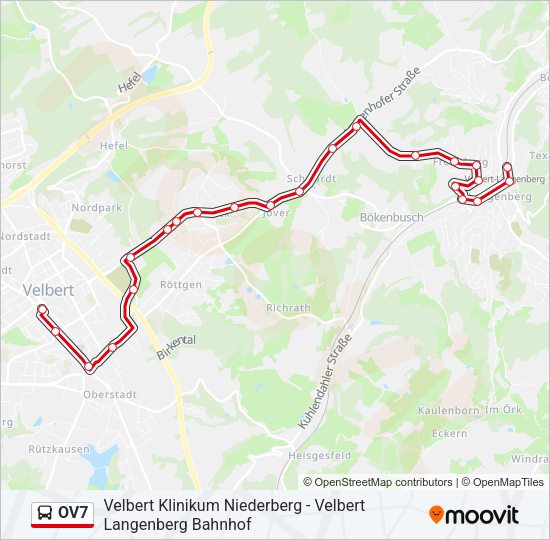 OV7 Bus Line Map
