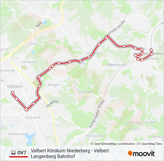OV7 Bus Line Map