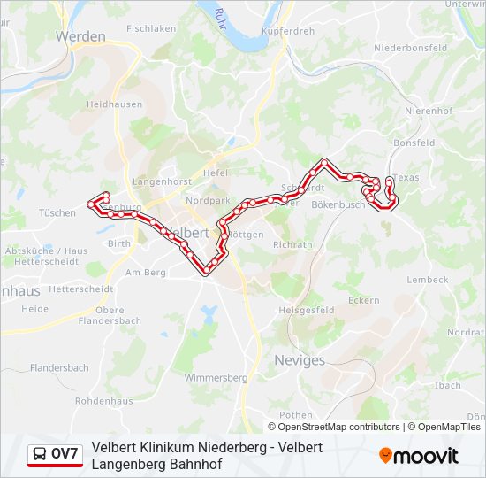 OV7 Bus Line Map