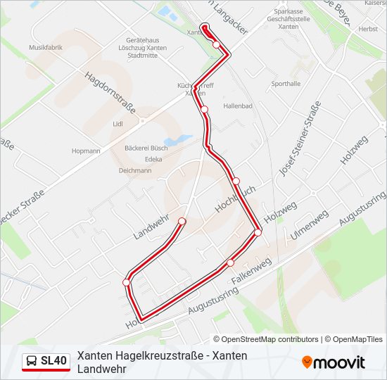 SL40 Bus Line Map