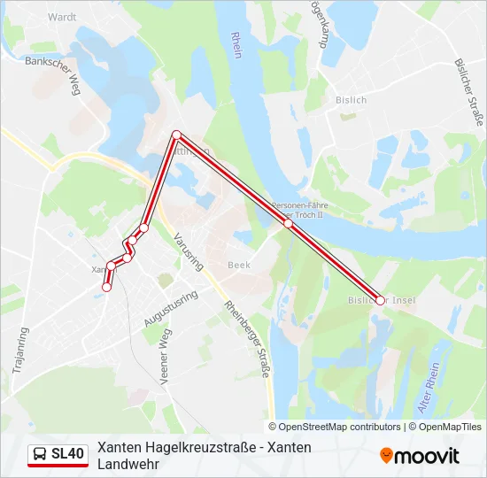 SL40 Bus Line Map