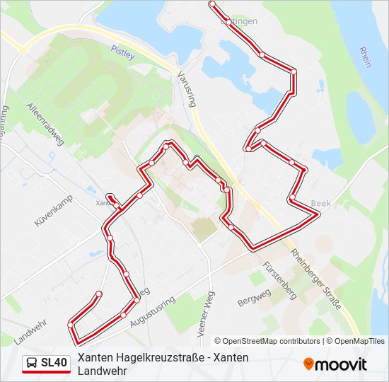 SL40 bus Line Map