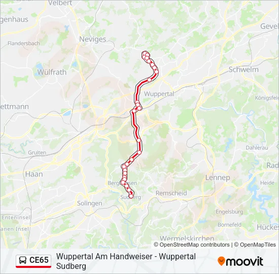 CE65 Bus Line Map