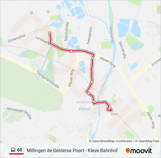 60 Bus Line Map