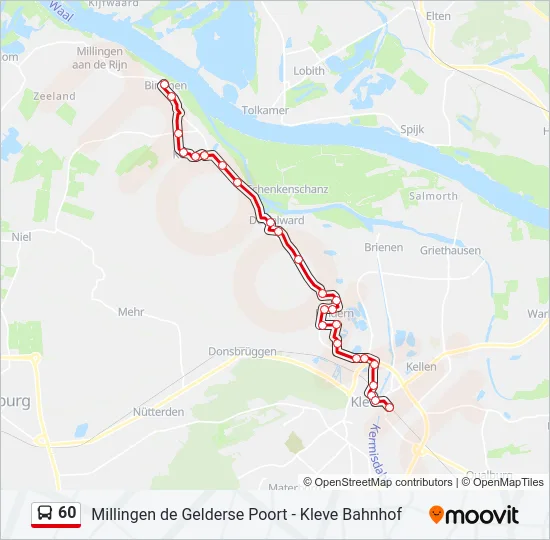 60 Bus Line Map