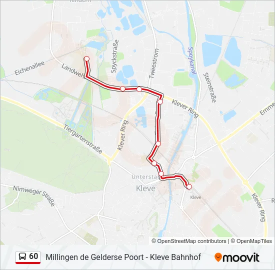 60 Bus Line Map