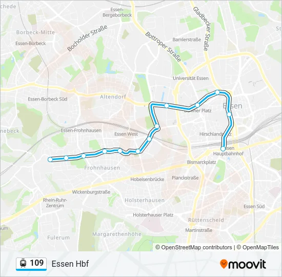 109 Light Rail Line Map